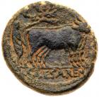 Samaria, Caesarea Maritima. Hadrian. AE (19.63 g), AD 117-138 VF - 2