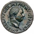 Vitellius. AE Sestertius (29.08 g), AD 69 Superb EF