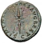 Divus Augustus. AE As (12.49 g), died AD 14 About EF - 2