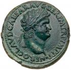 Nero. AE Sestertius (22.31 g), AD 54-68 Choice VF