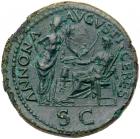 Nero. AE Sestertius (22.31 g), AD 54-68 Choice VF - 2