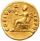 Vespasian. Gold Aureus (6.37 g), AD 69-79 VF - 2