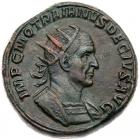 Trajan Decius. AE Double Sestertius (44.62 g), AD 249-251 EF