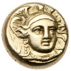 Lesbos, Mytilene. Electrum Hekte (2.49 g), ca. 377-326 BC Choice VF