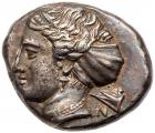 Caria, Knidos. Silver Tetradrachm (15.05 g), ca. 395-380 BC Choice VF