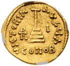 Arab-Byzantine. Anonymous (<I>temp.</I> Mu'awiya b. Abi Sufyan or 'Abd al-Malik b. Marwan). Gold Solidus (4.34 g), AH 41-60 or 6 - 2