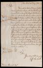 Amherst, Jeffrey -- Letter Signed Regarding Transport of Deserters Delivered by Members of Gorham's Rangers