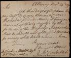 Bradstreet, Colonel John -- 1759 ALS to Abraham Mortier Arranging Bedding For His Majesty's Troops