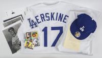 Carl Erskine; Los Angeles Dodgers Uniform, Cap, Signed Photo and Hand Written Note