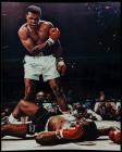 Two (2) Signed Mohammad Ali Oversized Photos. With The Beatles and Neil Leifer's Famous Sonny Liston Knockout Photo