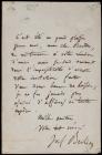 Berlioz, Hector -- ALS Declining an Invitation From a Fellow Composer