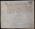 Henry IV of France -- Document Signed as King of France, 1589