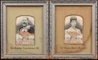 [Edward VII and Alexandra] Woven Silk Portraits
