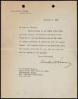Hoover, Herbert -- Letter As President to an NYC American Legion Post, Thanking Disabled Veterans of the Great War
