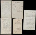 Foote, Arthur -- Five Autograph Letters Signed