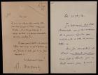 Massenet, Jules -- Two Autograph Letters Signed