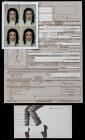 Michael Jackson Completed and Signed Application for Lost Passport with Photos