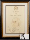 Framed Michael Jackson Print of George Washington On the Occasion of Washington's Bi-Centennial as President