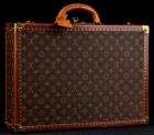 Authentic, Vintage Pre-Owned Louis Vuitton Iconic Monogram Canvas Hard Case, With Brass Fittings and Leather Trim