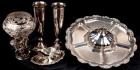 Five Silverplated Decorative and Serving Items