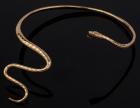 Sinuous Yellow Gold Snake Neck Choker