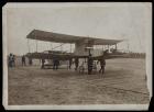 Original Vintage Photo of Henri Farman and Ernest Archdeacon With Farman's Voisin Bi-plane at Ghent, May 1908