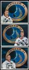 Apollo 14: Three (3) Individual Crew Signed Lithos Shepard, Mitchell and Roosa