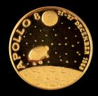 Apollo 8, 24K Gold Commemorative Coin, Italy