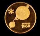 Apollo 8, Different Version, 24K Gold Commemorative Coin, Italy