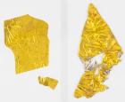 Apollo 13: Flown Thermal Mylar Film Coating, Five (3) "Kapton" Foil Segments, Large, Medium and Small