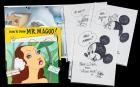 Mickey & Minnie Mouse and Mr. Magoo Sketches from Animator Paul Carlson, A Stunning Background Painting & Dorothy Lamour Cel