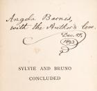 Carroll, Lewis . Sylvie and Bruno With Sylvie and Bruno Concluded. 2nd Vol Signed - 2