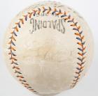 Babe Ruth & Lou Gherig Signed Babe Ruth Home Run Special Ball with Certification by JSA - 2