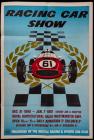 Original, Vintage 1960 British Racing Car Show Poster