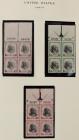 1909-1976. Mint United States Plate Block Collection, Two Volumes, 600+ NH Plate Blocks - 2