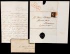 Worldwide. 1833--1907 Mounted Collection of Mourning Covers, 120 Covers - 2