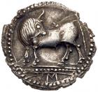 Lucania, Sybaris (c. 550-510 B.C.). Silver Incuse Drachm (2.49g, 12h). Nearly EF