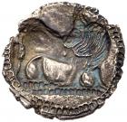 Lucania, Sybaris (c. 550-510 B.C.). Silver Incuse Drachm (2.49g, 12h). Nearly EF - 2