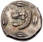 Sicily, Leontinoi (c. 430 B.C.). Silver Tetradrachm (17.49g, 3h). EF - 2