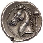 Siculo-Punic (c. 300 B.C.). Silver Tetradrachm (17.11g, 3h). - 2