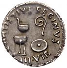 Augustus (27 B.C. â A.D. 14). Silver Denarius (3.85g, 9h). - 2