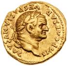 Vespasian (A.D. 69-79). Gold Aureus (7.46g, 6h).