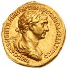 Trajan (A.D. 98-117). Gold Aureus (7.27g, 7h).