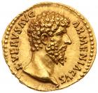 Lucius Verus (A.D. 161-169). Gold Aureus (7.30g, 12h).