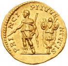 Caracalla (A.D. 198-217). Gold Aureus (7.39g, 12h). - 2