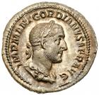 Gordian I (A.D. 238). Silver Denarius (2.94g, 6h).