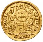 Constantius II (A.D. 337-361). Gold Solidus (4.51g, 12h). - 2