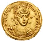 Constantius II (A.D. 337-361). Gold Solidus (4.52g, 12h).