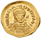 Anastasius I (A.D. 497-518). Gold Solidus (4.47 g, 6h).