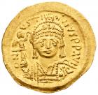 Justin II (A.D. 565-578). Gold Solidus (4.37 g, 6h).